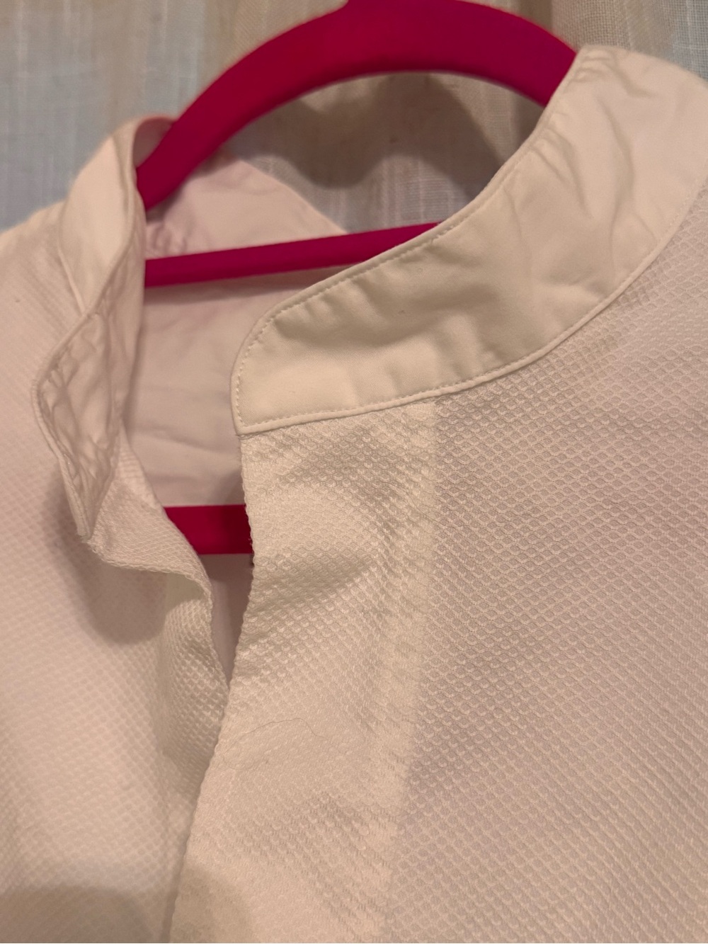 Frank & Eileen Women’s White Band-Collar Dress Shirt - Picture 9 of 14